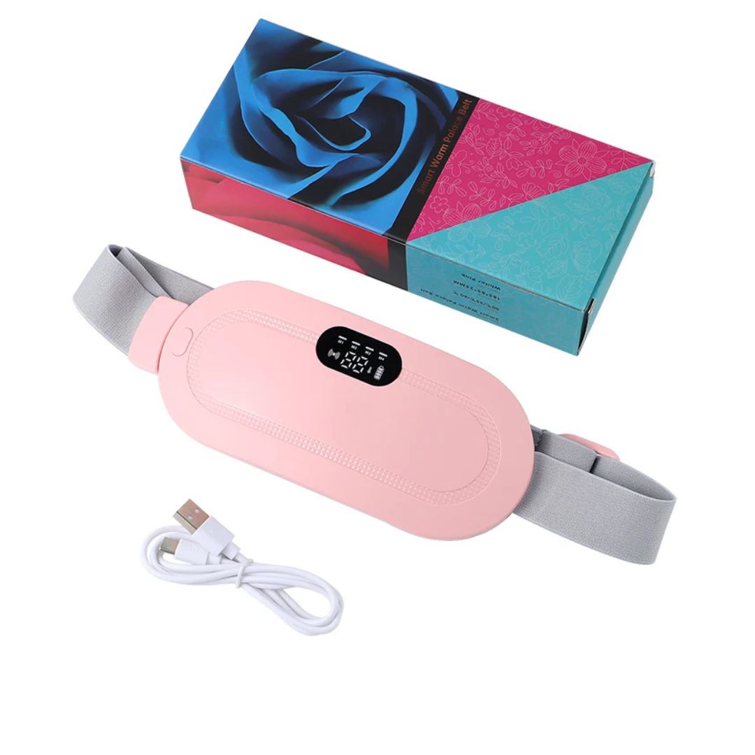 CalmFlow Heizkissen für Menstruationskrämpfe | Linderung von Menstruationskrämpfen - Beruhigende Wärme für Krämpfe - Muskelentspannung - Stressabbau Brehn