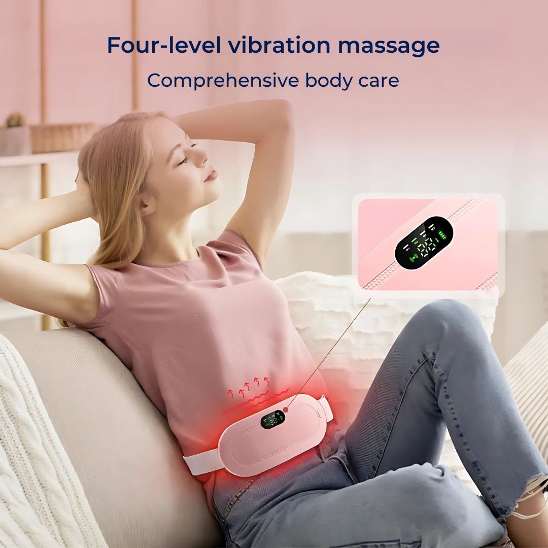 CalmFlow Heizkissen für Menstruationskrämpfe | Linderung von Menstruationskrämpfen - Beruhigende Wärme für Krämpfe - Muskelentspannung - Stressabbau Brehn