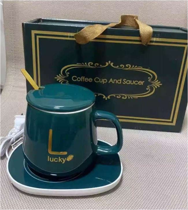 Smart Keramik Becher Heizung Tasse Untersetzer Wärmer Thermostat Kaffee Heizung Elektrische Becher Set Milch Tee Heizung Wasser Home Office Geschenk