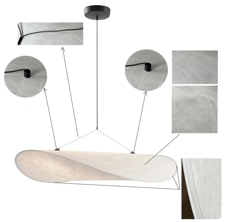 Brehn | EleganceLoom - Seidenpendelleuchte - Modernes Design - Schick und anspruchsvoll