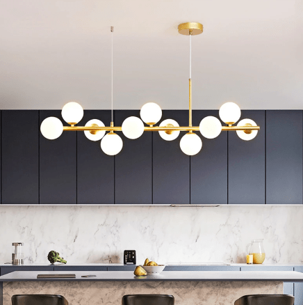 Brehn | Moderne Eleganz - Lange Kronleuchter - Ambiente-Beleuchtung - Raffiniertes Design