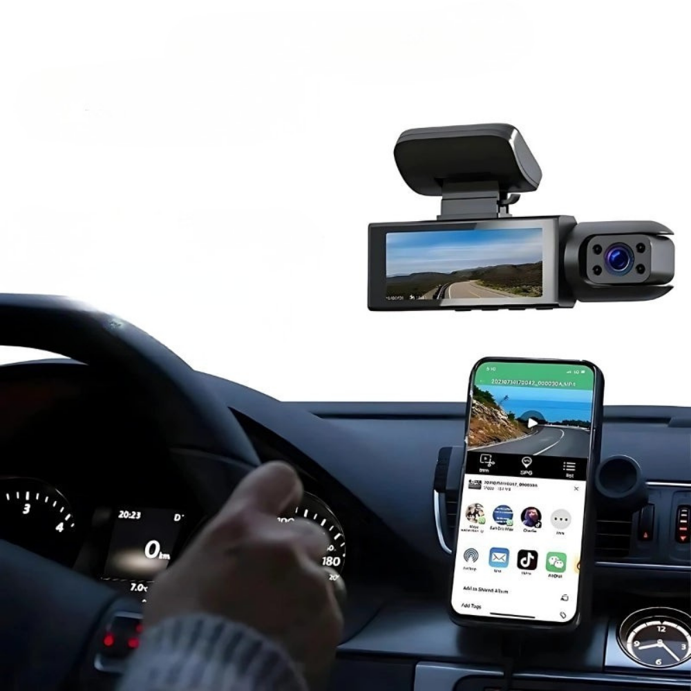 Brehn | Auto-Dashcam Dual-Lens WiFi Nachtsichtaufnahme
