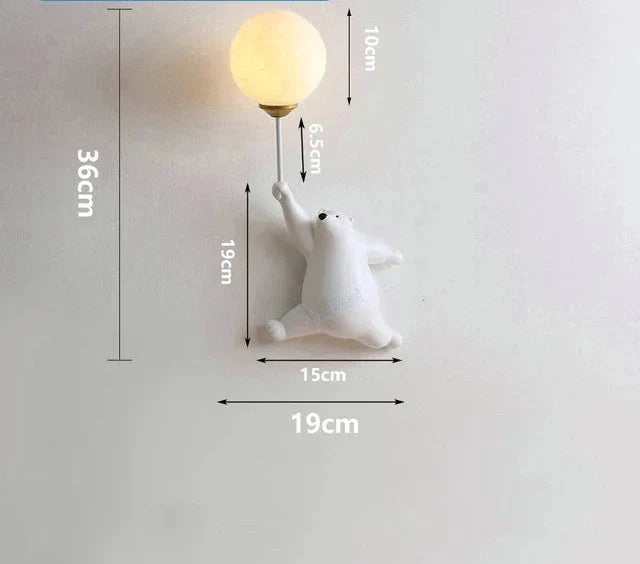 Cartoon Wandleuchte für Kinderzimmer – LED Wandlampe für Kinder | Brehn