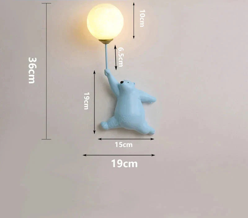 Cartoon Wandleuchte für Kinderzimmer – LED Wandlampe für Kinder | Brehn
