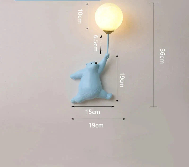 Cartoon Wandleuchte für Kinderzimmer – LED Wandlampe für Kinder | Brehn