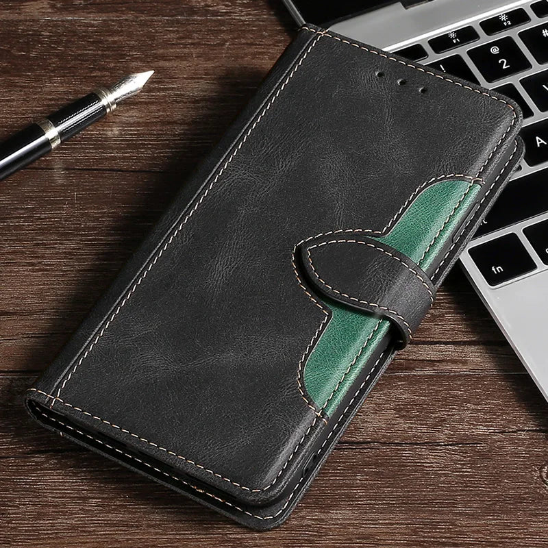 Brehn | Wallet Magnetische Flip-Lederhülle für iPhone