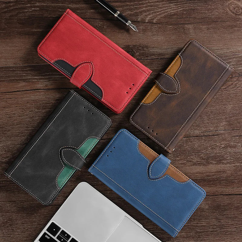 Brehn | Wallet Magnetische Flip-Lederhülle für iPhone