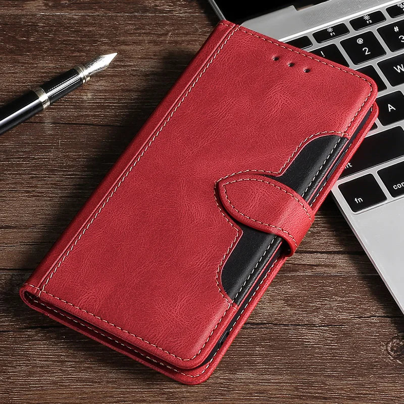 Brehn | Wallet Magnetische Flip-Lederhülle für iPhone
