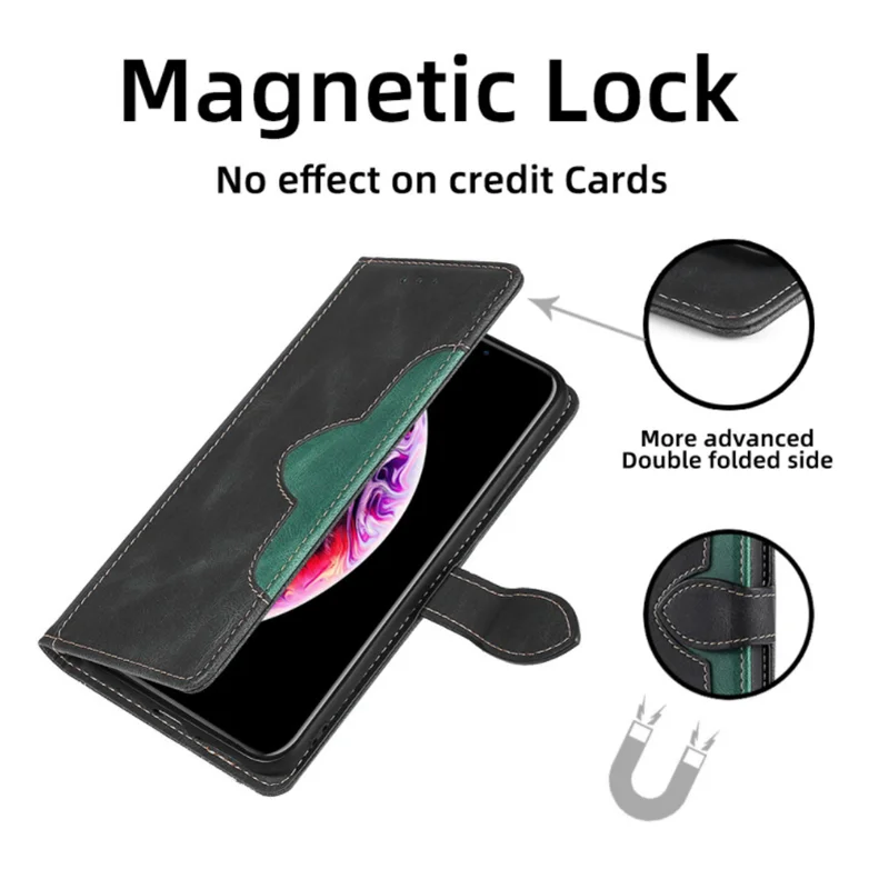 Brehn | Wallet Magnetische Flip-Lederhülle für iPhone