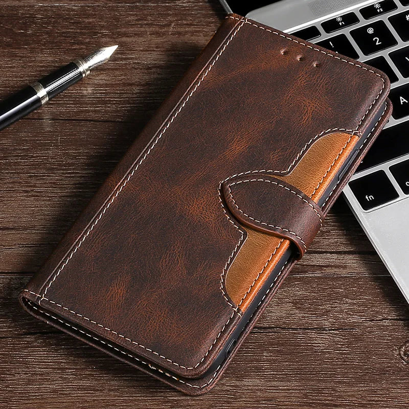 Brehn | Wallet Magnetische Flip-Lederhülle für iPhone
