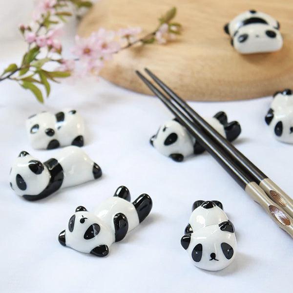 Keramischer Panda Pinsel Essstäbchenhalter | Brehn