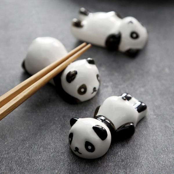 Keramischer Panda Pinsel Essstäbchenhalter | Brehn