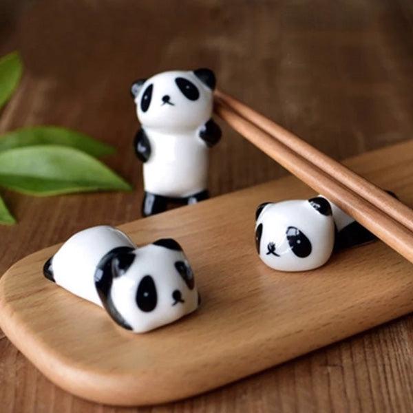 Keramischer Panda Pinsel Essstäbchenhalter | Brehn
