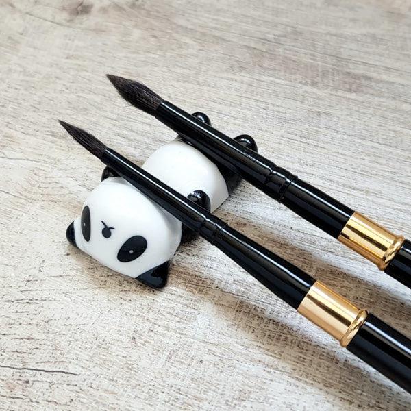 Keramischer Panda Pinsel Essstäbchenhalter | Brehn