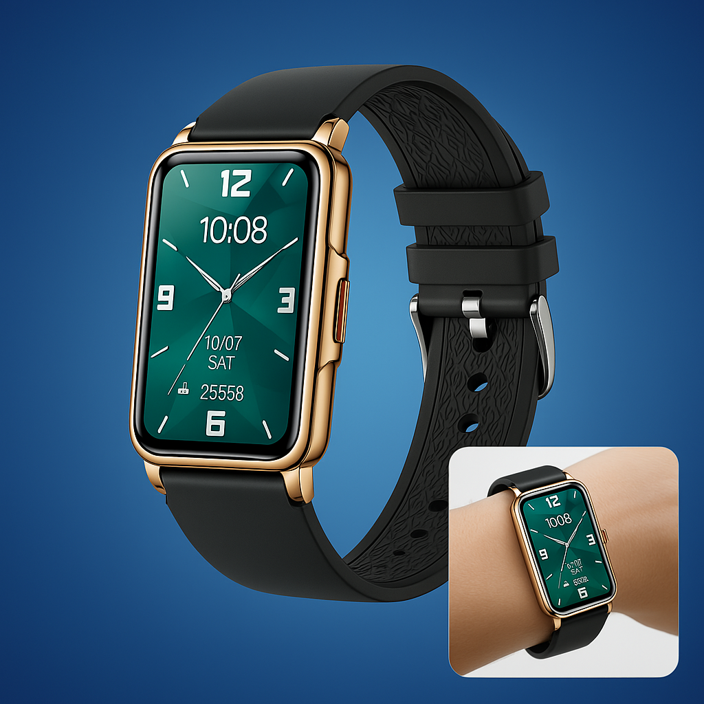 Elegante Smartwatch für den Alltag | Gesundheitsüberwachung - Langlebiges Design - Nahtlose ganztägige Konnektivität Brehn