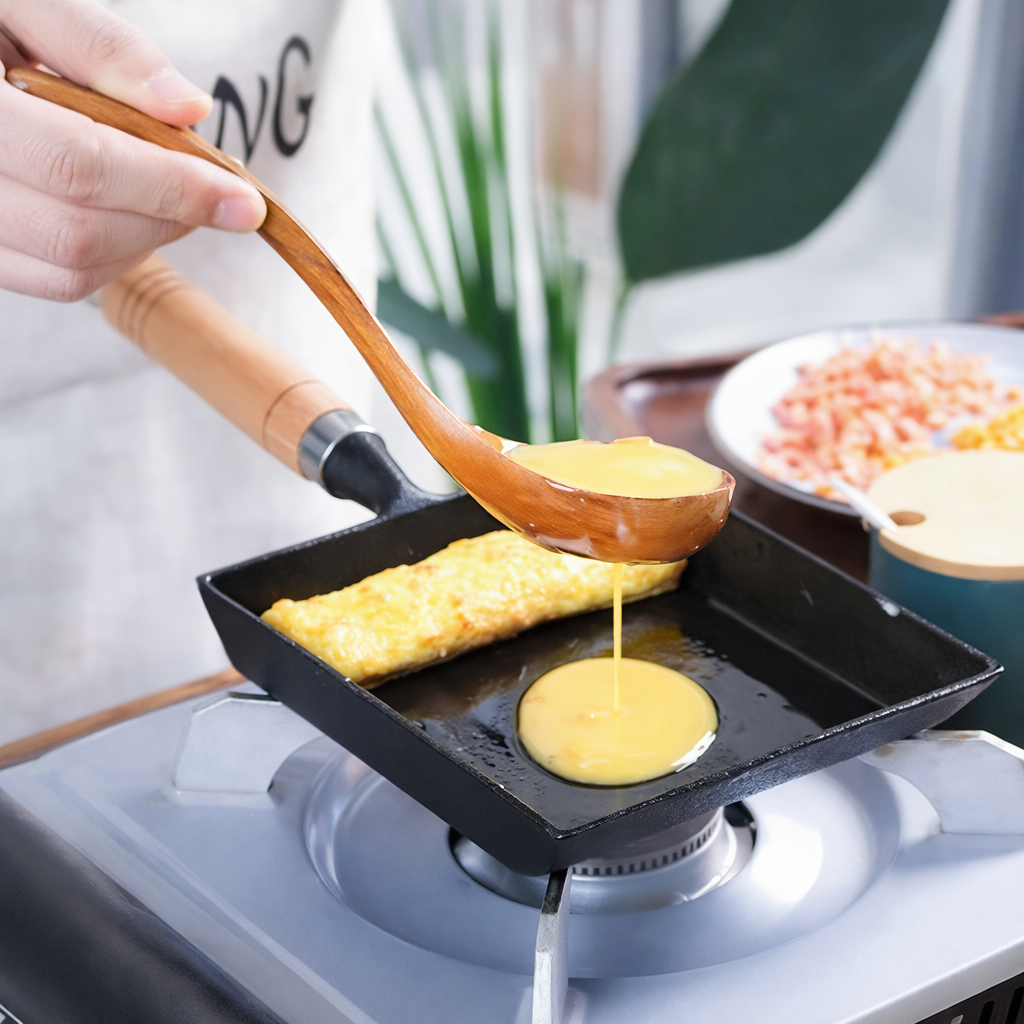 Japanische Gusseisen-Eierpfanne für Tamagoyaki | Brehn