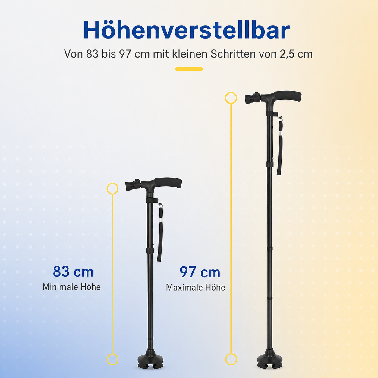 Gehstock höhenverstellbar | Brehn