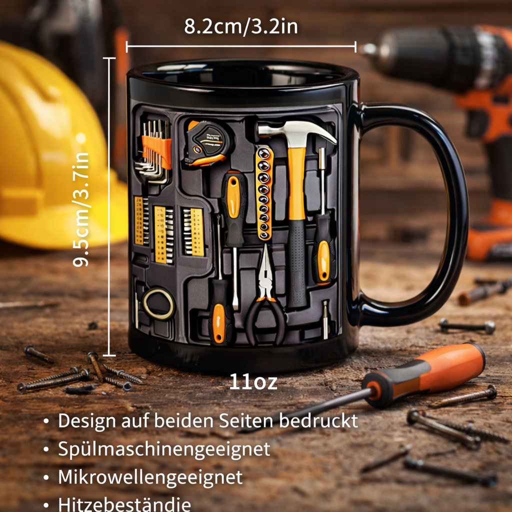 CraftMaster Precision Mug — Feier deine Macher-Power bei jedem Schluck mit robustem Style | Brehn