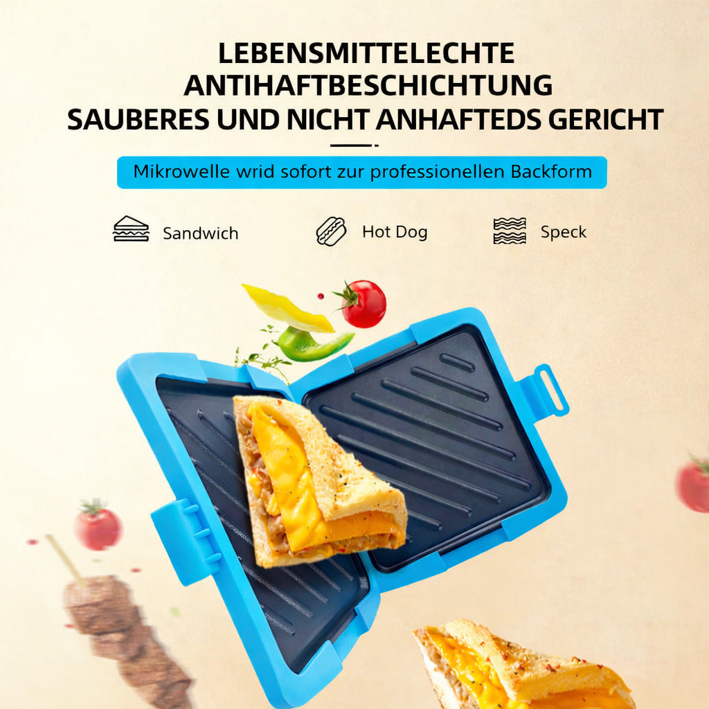 CrunchMate™ Sandwich Maker für Mikrowelle & Ofen | Brehn