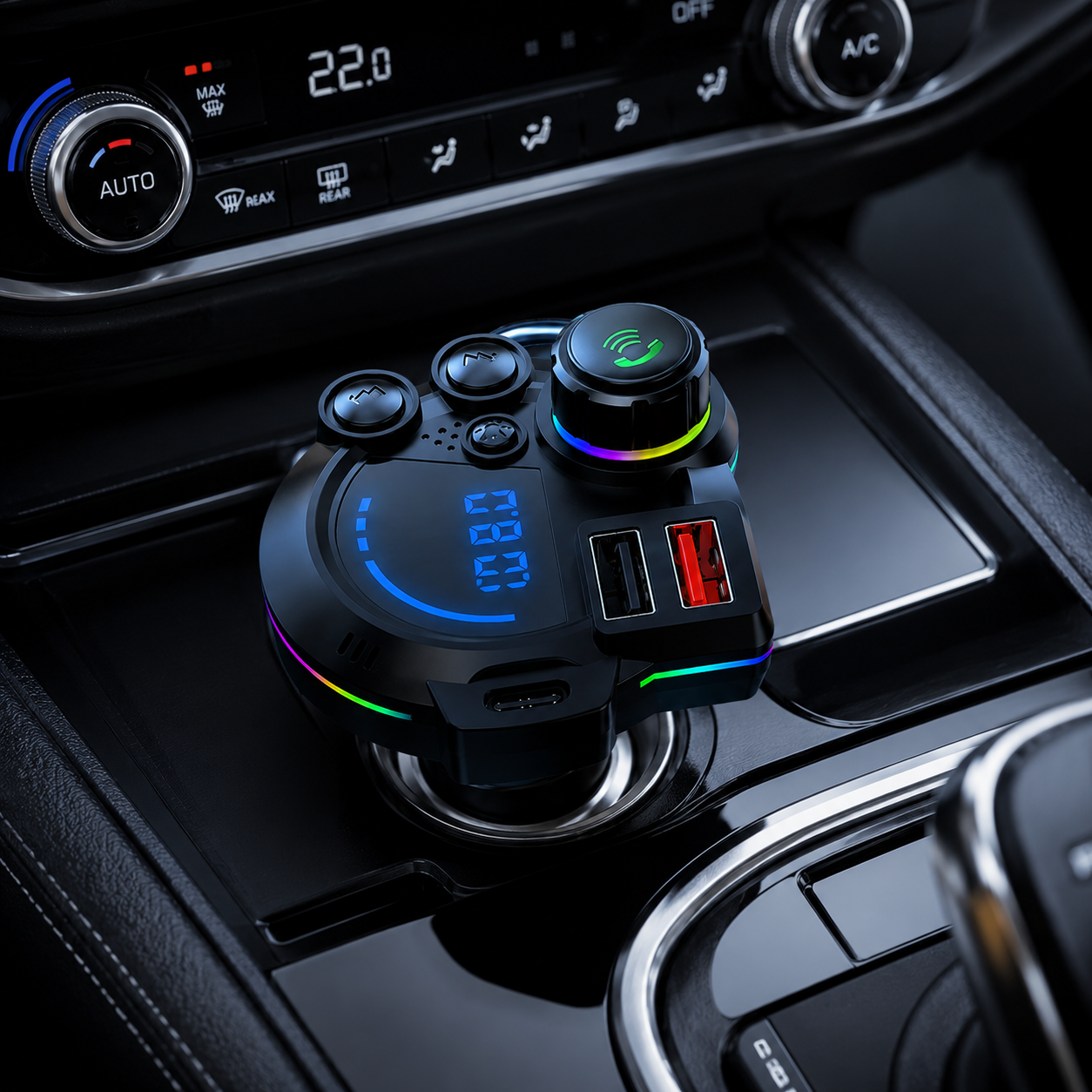 Auto FM-Transmitter Bluetooth 5.3 Dual-USB | Brehn