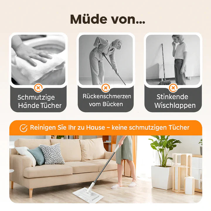 ReachClean Tuchhalter-Mopp ausziehbar hygienisch | Brehn