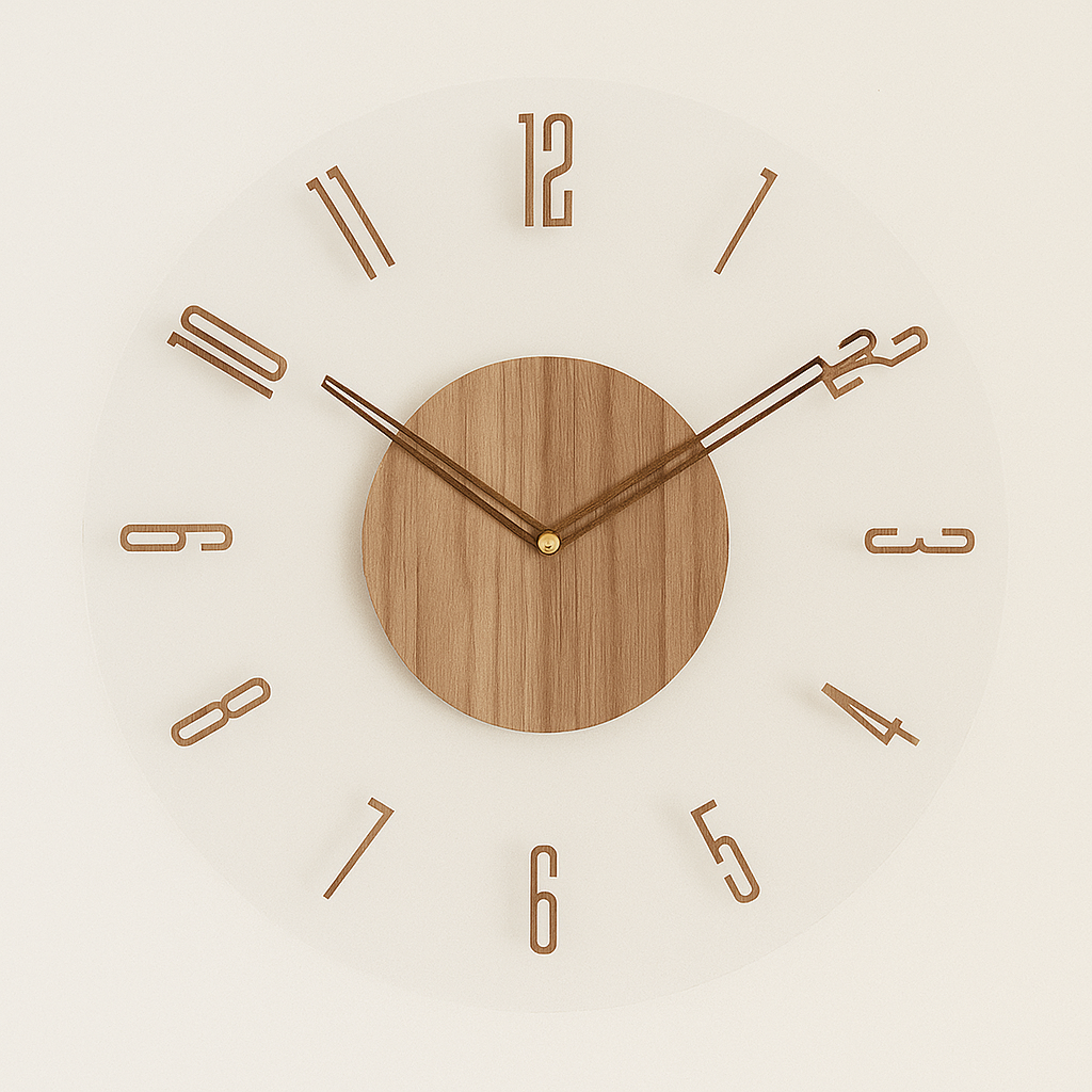 Nordische Holz-Wanduhr – Zeitlose Minimalismus | Brehn