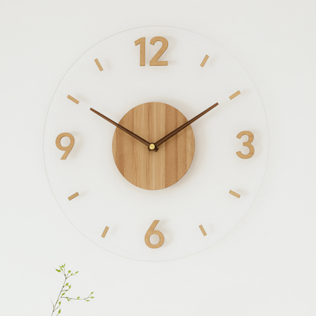 Nordische Holz-Wanduhr – Zeitlose Minimalismus | Brehn