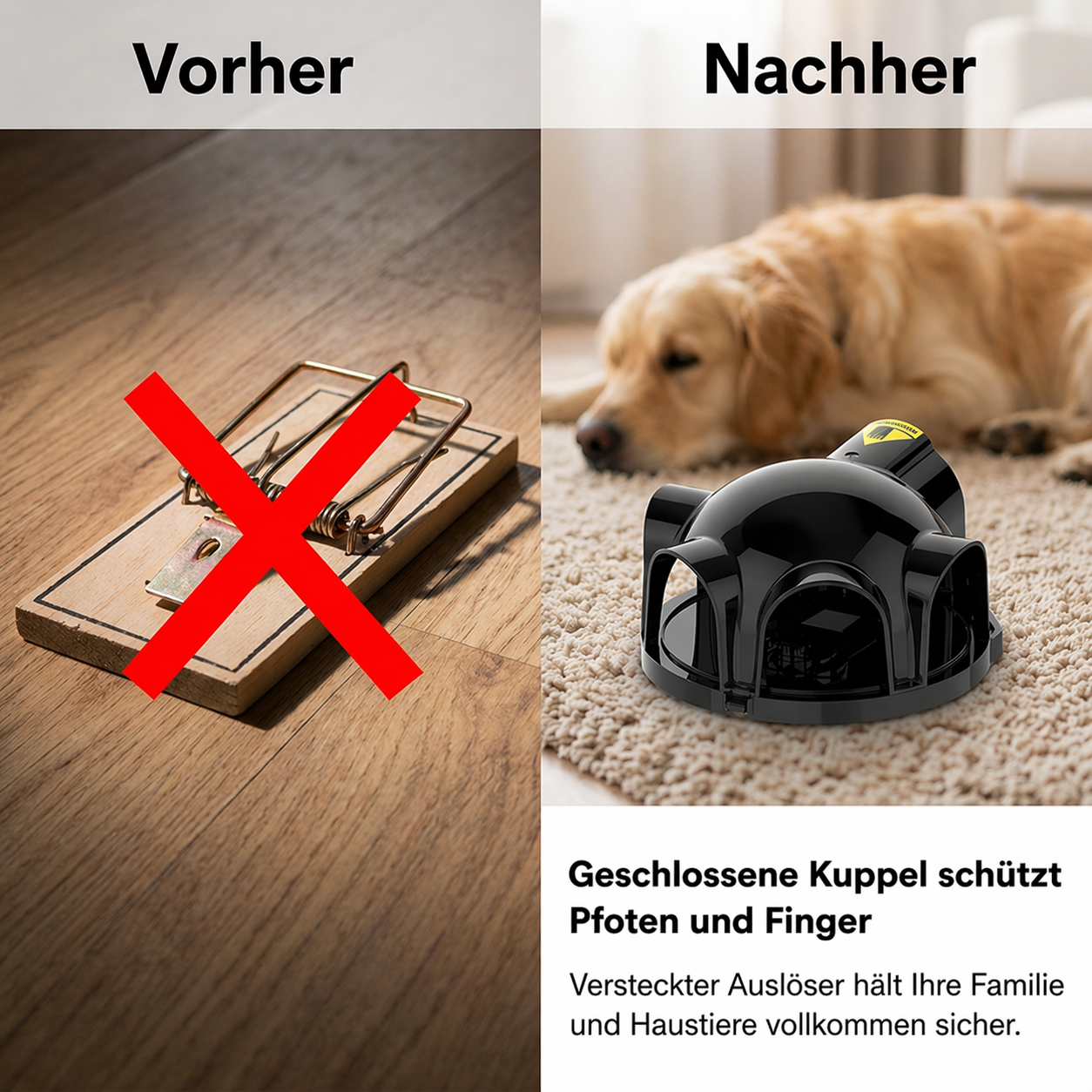 Wiederverwendbare Mausfalle mit 4 Türen | Brehn
