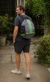 Großer Nylon-Rucksack mit Kordelzug
