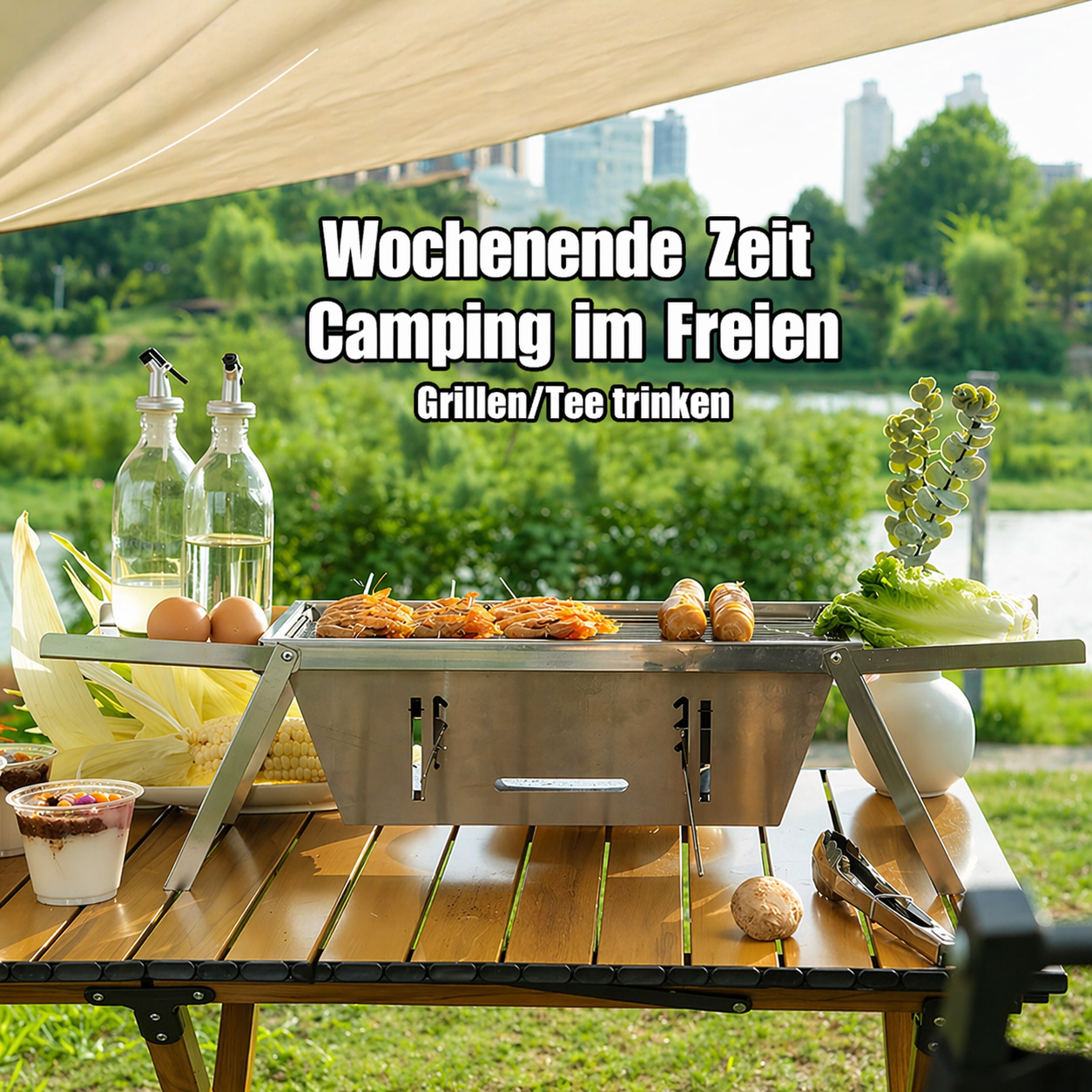 Grill pliable compact für unterwegs | Brehn