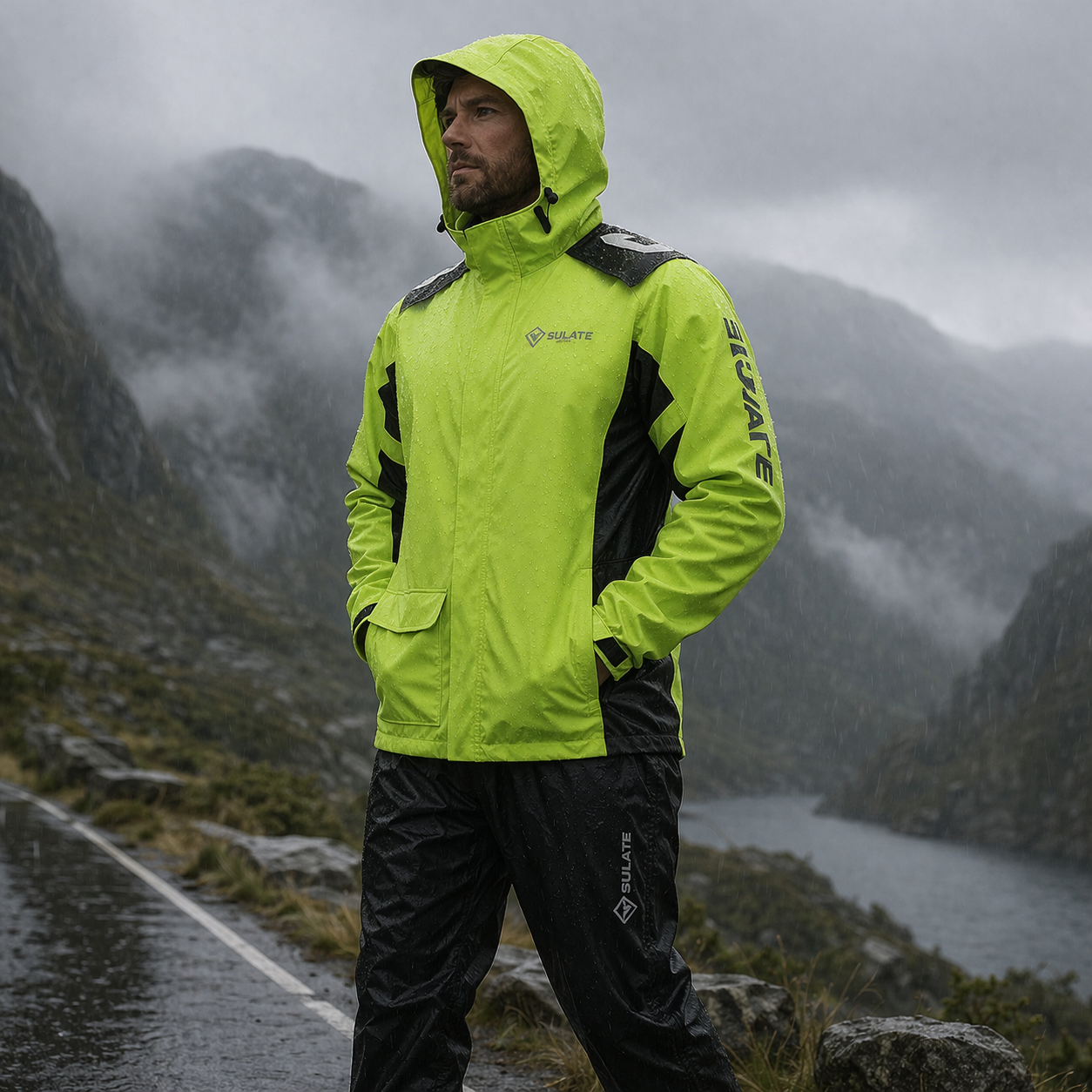 Regenanzug StormShield – Wasserdichter Winddichter Fahrradregenanzug | Brehn