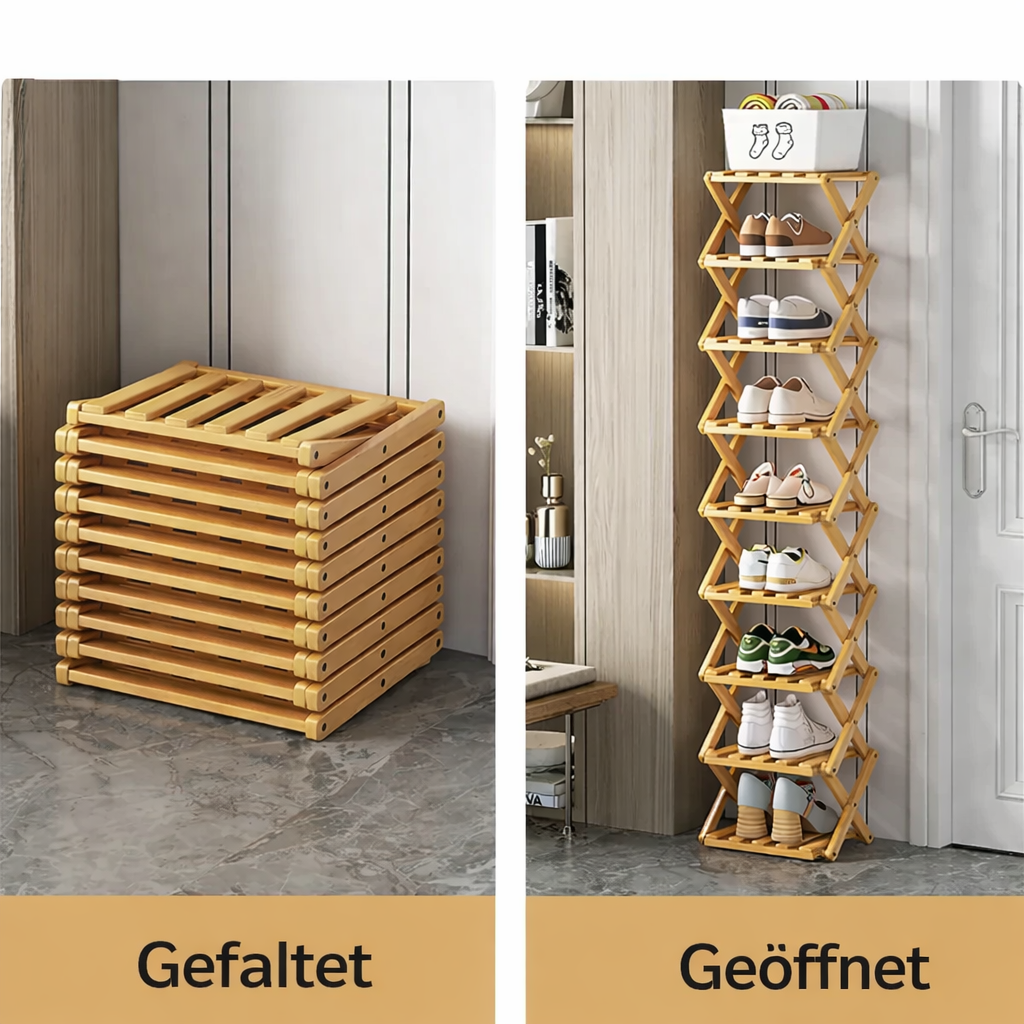 ClearStep Schuhregal — Endlich Ordnung und Freiheit statt Schuhchaos in Ihrem Zuhause! | Brehn