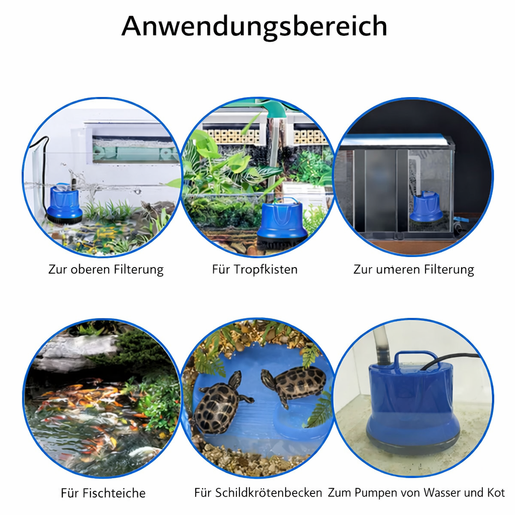 AquaPure Bodensauger-Filter — Verleihe deinem Aquarium mühelos kristallklare Frische, die deine Fische verdienen! | Brehn