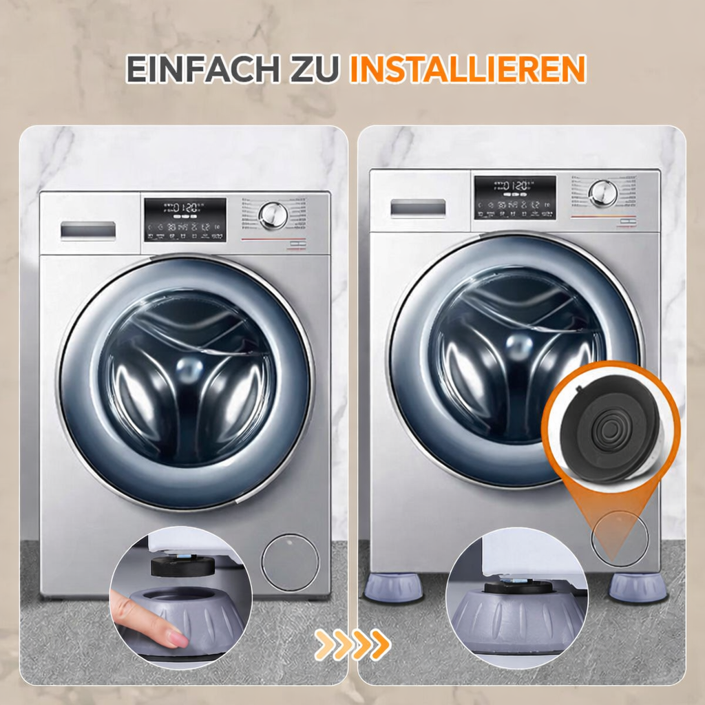 Anti-Vibrations-Waschmaschinenfüße – Weniger Lärm, Mehr Stabilität | Brehn