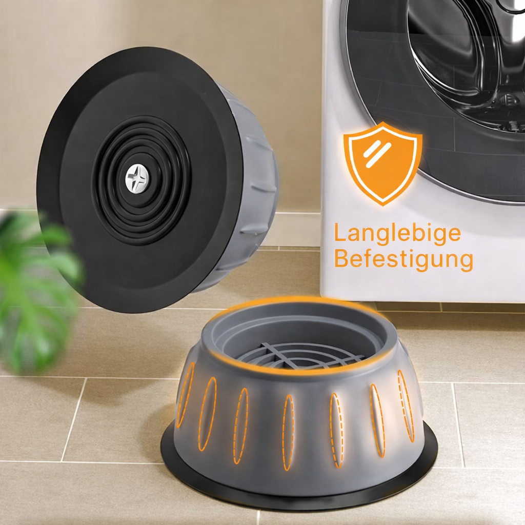 Anti-Vibrations-Waschmaschinenfüße – Weniger Lärm, Mehr Stabilität | Brehn