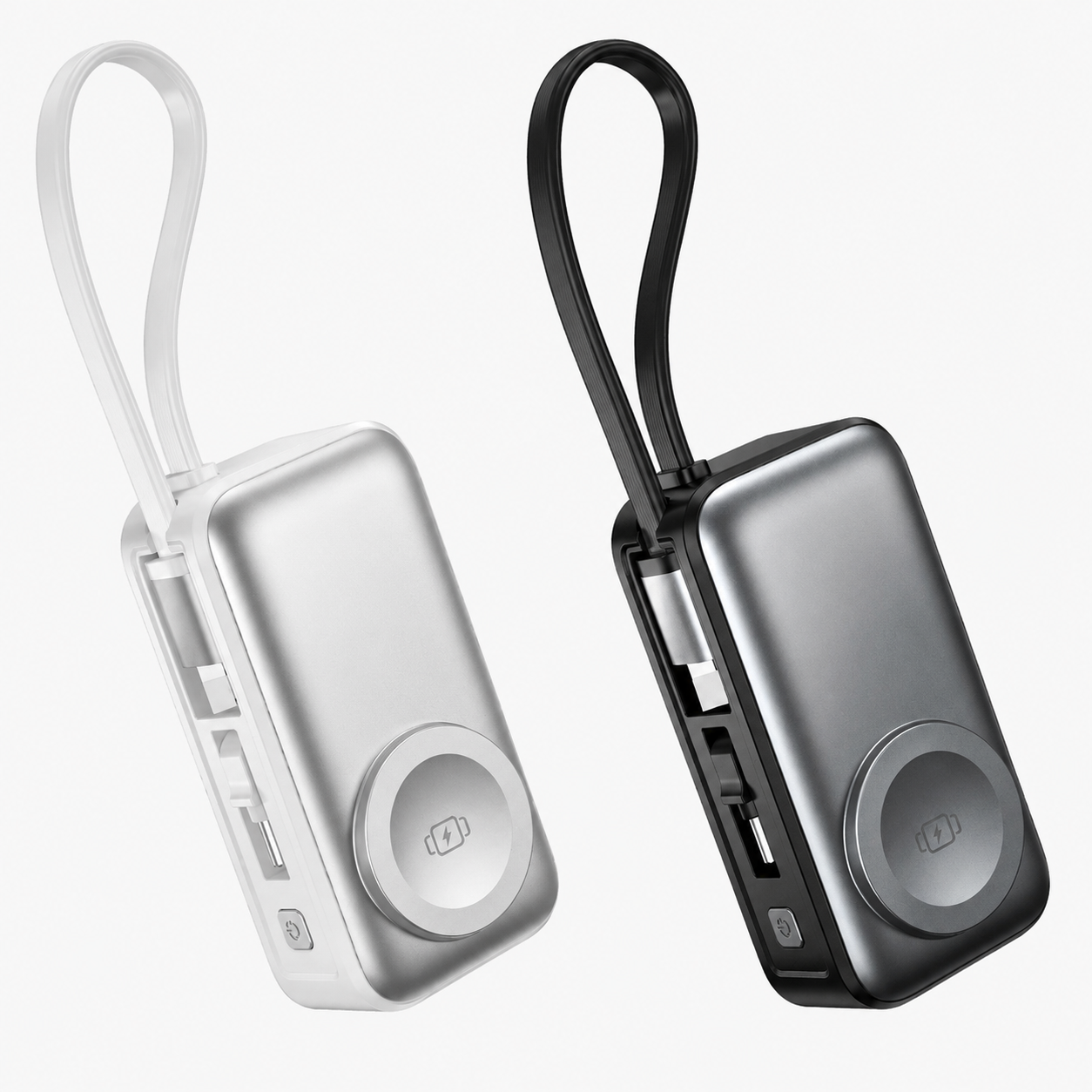 Magnetische 3-in-1 Powerbank mit kabelloser Ladung | Brehn
