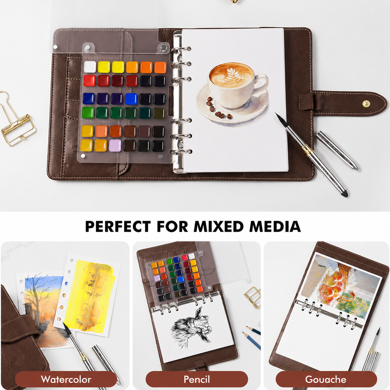Fuumuui Aquarell-Reiseskizzenbuch-Set groß | Brehn