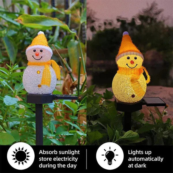 Solarbetriebene Schneemannlampe - SolarSnow | Brehn