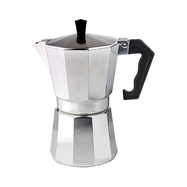 Brehn | Klassische italienische Espressokocher für den Herd - 12 Tassen Moka-Topf
