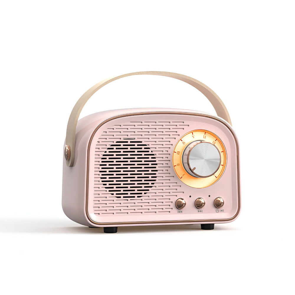 SoundRetro Brehnuetooth-Lautsprecher – Kabelloser Vintage-Lautsprecher mit tiefem Klang & Retro-Design | Brehn