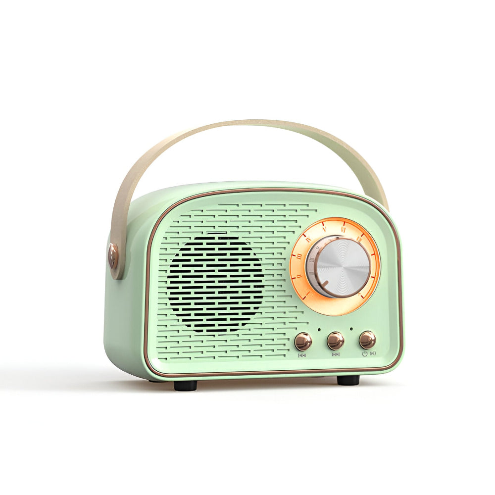 SoundRetro Brehnuetooth-Lautsprecher – Kabelloser Vintage-Lautsprecher mit tiefem Klang & Retro-Design | Brehn