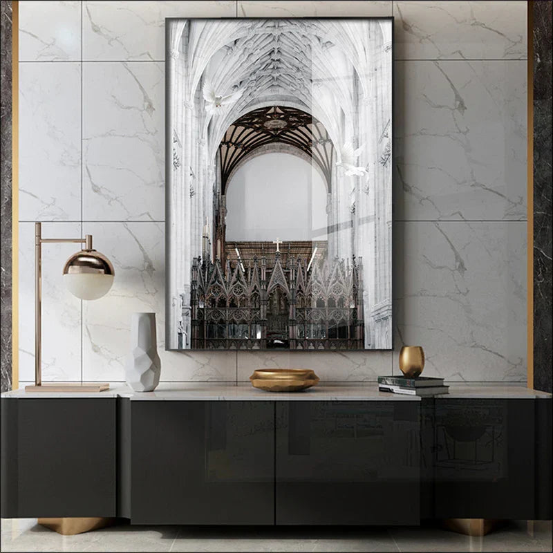 Klassische Architektonische Wandkunst Poster Feine Kunst Leinwanddrucke Inspirierende Atmosphärische Bilder Für Wohnzimmer Zeitgenössische Foyer Kunst Dekor