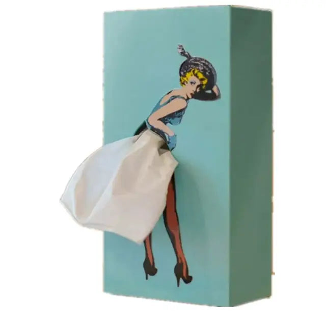 Retro Frau Taschentuchbox | Brehn