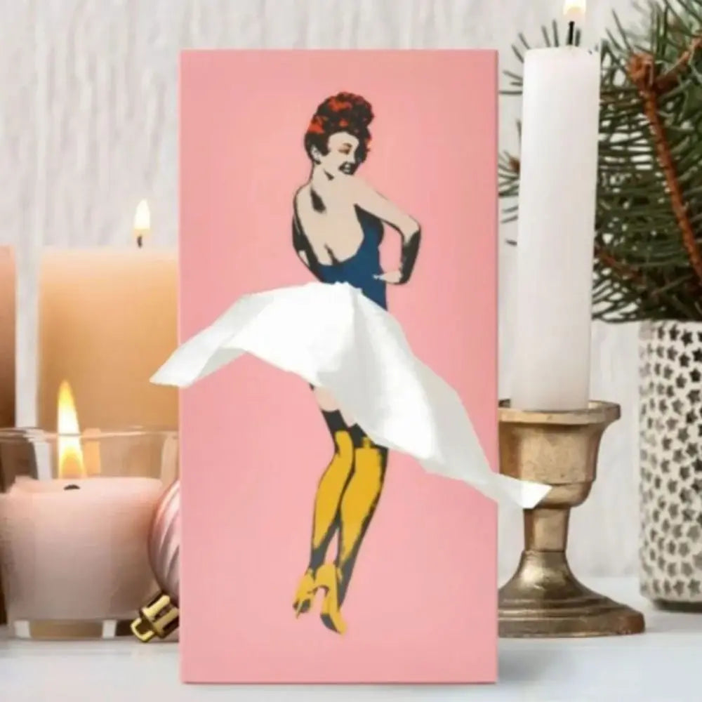 Retro Frau Taschentuchbox | Brehn