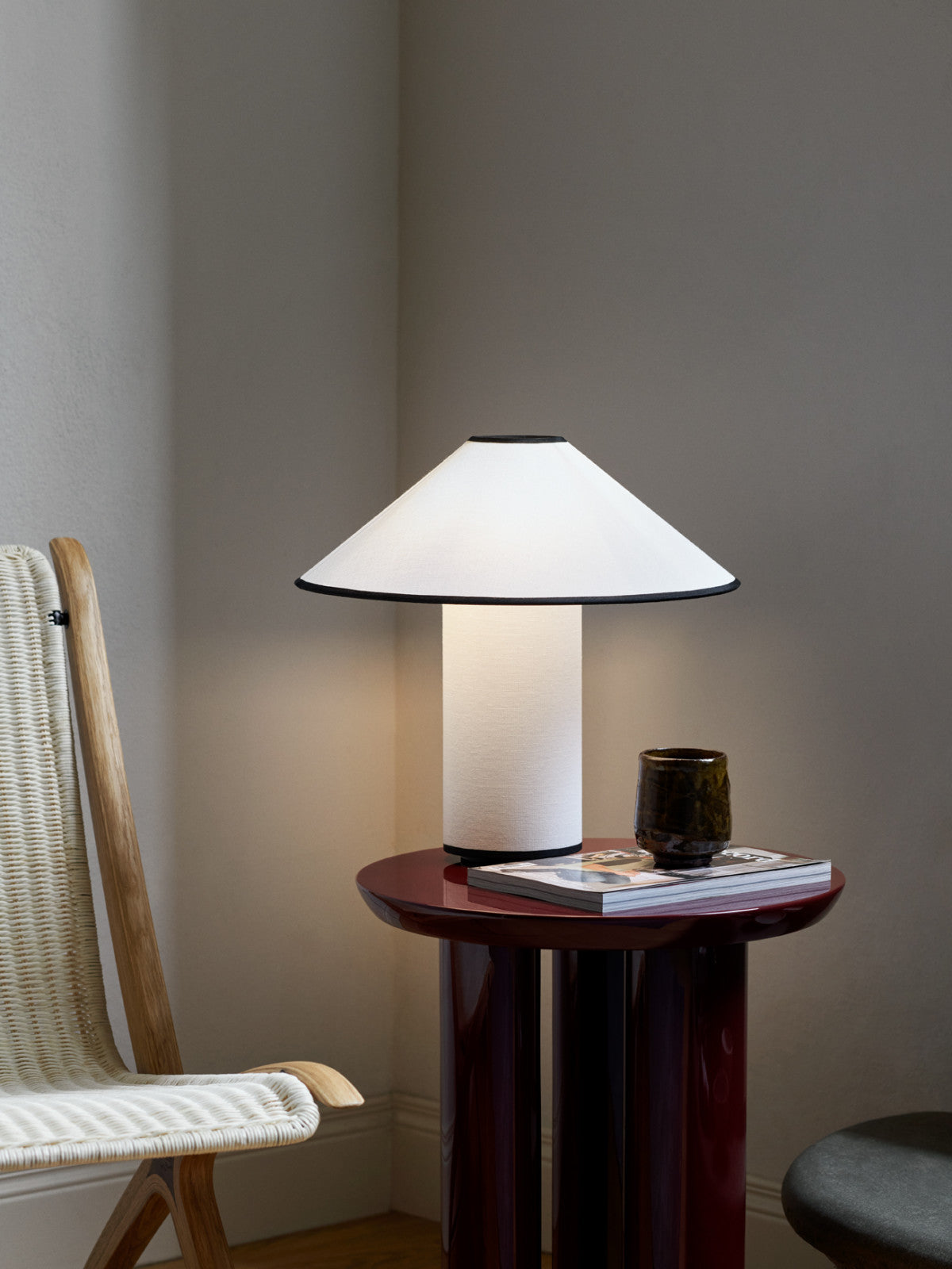 Tischlampe mit Stoffschirm – Lunara | Brehn