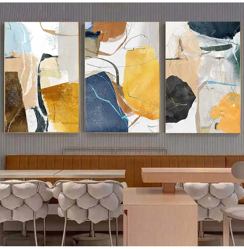 Farbige Erdige Töne Nordische Geomorphe Abstrakte Wandkunst Feinart Drucke Moderne Kunst Für Wohnzimmer Esszimmer Bilder Für Skandinavische Wohnkultur