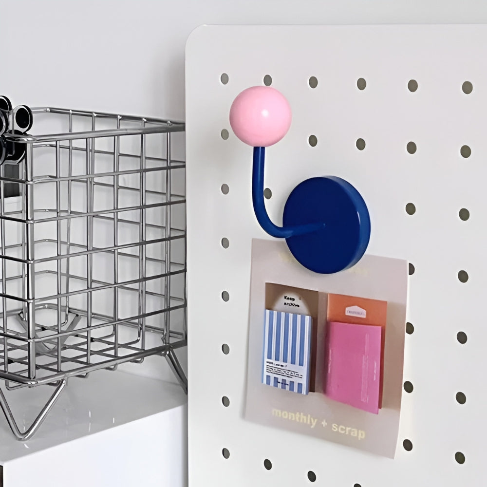MagneSphere Holz Magnetische Wandhaken – Bunte Aufbewahrungslösung Ohne Bohren | Brehn