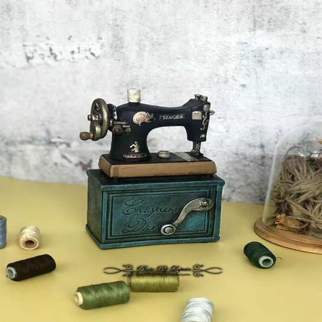 Vintage Nähmaschinen-Dekoration