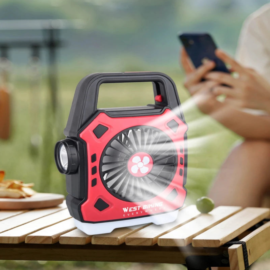 Brehn | Multifunktionaler Abenteuer-Kühlventilator mit Licht