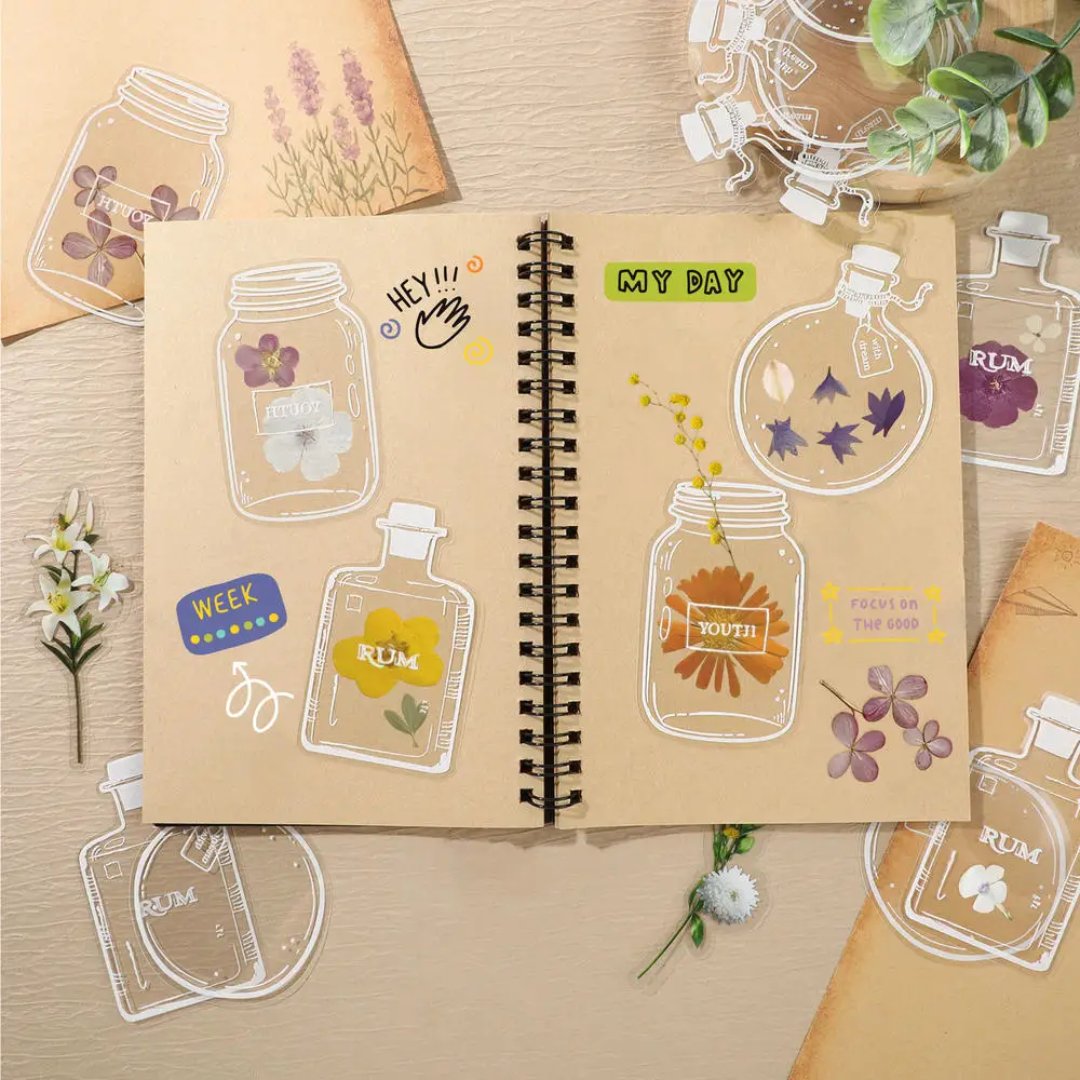 Brehn | DIY Transparente natürliche Blumen Lesezeichen